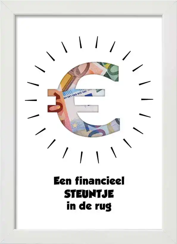 geld cadeau financieel steuntje in de rug
