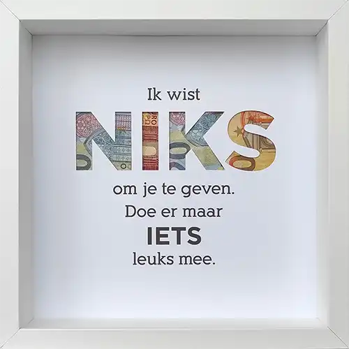 geld cadeau NIKS